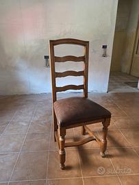 Set 6 sedie in legno massello