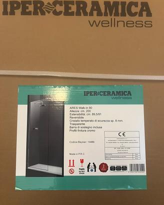 Doccia vetro Walk in 90cm