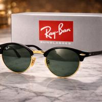 Ray-Ban Clubround Classic ORB4246 Nero/Oro - G-15