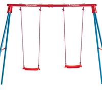 Altalena doppia in metallo da esterno e giardino