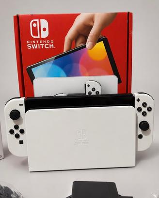 Nintendo Switch OLED Bianca Completa con Scatola