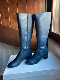 Stivali Clizia Shoes SIERRA pelle blu – 40