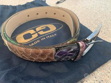 Cintura donna in VERO PITONE