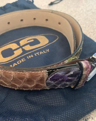 Cintura donna in VERO PITONE