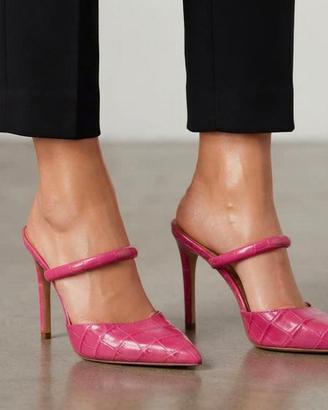 Mules con tacco, pelle, rosa, Michael Kors, n.37