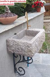Lavello lavandino in pietra granito 60 cm
