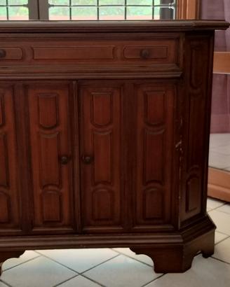 Scarpiera in legno con cassetto