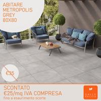 Piastrelle in gres porcellanato Metropolis Grey