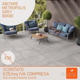 Piastrelle in gres porcellanato Metropolis Grey