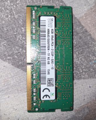 4GB ram 1Rx8 PC4
