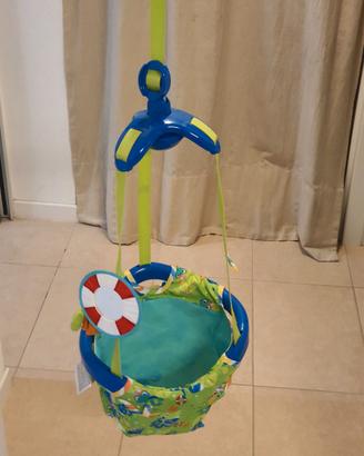 Jumper da porta per neonato con seduta imbottita