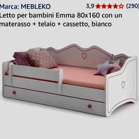Letto singolo per bambine