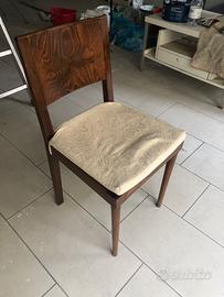 Sedie antiquariato interamente in legno