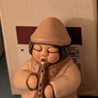 Suonatore di piffero presepe Thun champagne