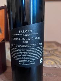 Cofanetto con barolo e accessori