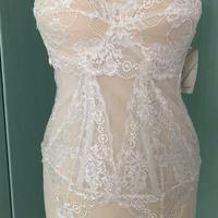 Guêpière in pizzo con reggicalze tg 2B IT