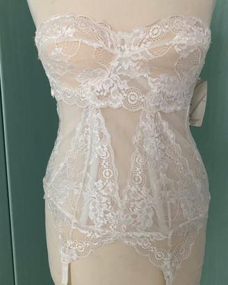 Guêpière in pizzo con reggicalze tg 2B IT