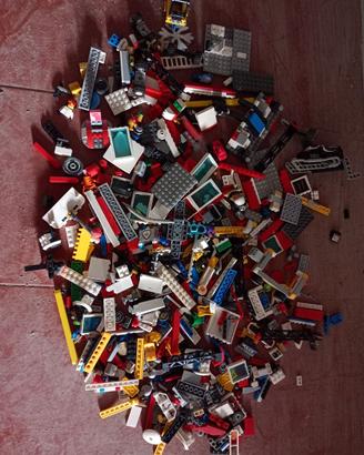 Lego, ruspa con lego, macchina camion pompieri