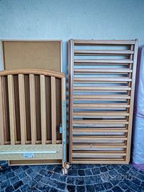 Lettino pali bambini con materasso