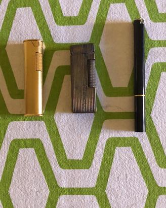3 Dunhill Rollagas oro argento penna nera vintage