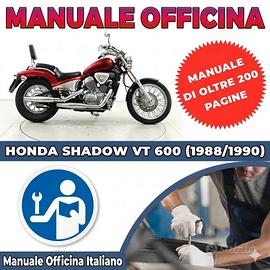 MANUALE OFFICINA HONDA SHADOW VT600 1988 al 1990