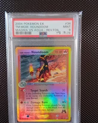 Houndoom 34/95 reverse foil psa 9