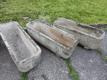 vasi di cemento decorati