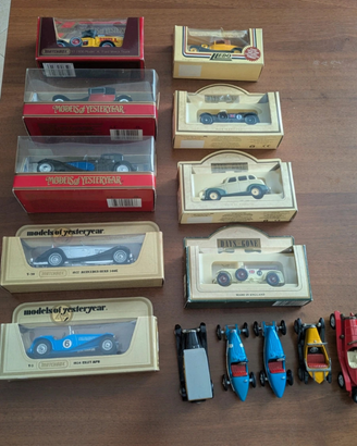 Lotto 10+ Modellini Auto Epoca - Matchbox & Lledo
