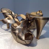 Scarpe oro-argento CHIARINI BOLOGNA Italy 38
