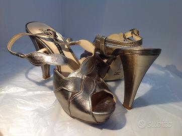 Scarpe oro-argento CHIARINI BOLOGNA Italy 38
