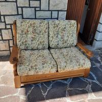 divano letto legno massello