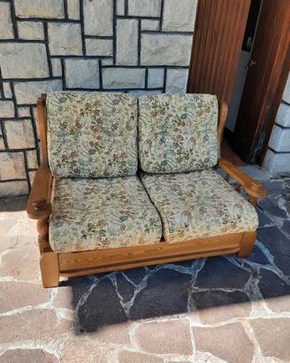 divano letto legno massello