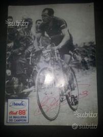 Cartolina autografata a penna da gino bartali