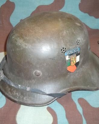 WW2 Mod C Gladiator Helmet riutilizzo Bulgaria
