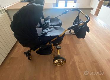 Passeggino gemellare trio Mikado Gold Star