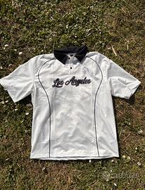 T-shirt Los Angeles bianca sportiva Streetwear
