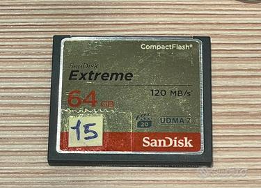 Schede CF da 64 Gb compact flash Sandisk Extreme