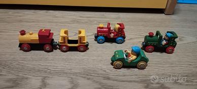 locomotive+macchinine+personaggi marca Ibrio treno