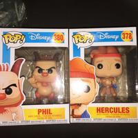2 Funko Pop Disney Hercules + Phil