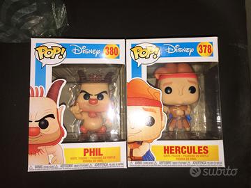2 Funko Pop Disney Hercules + Phil