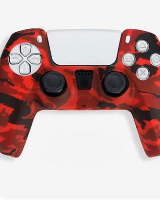 PlayStation 5 Skin Joypad camo Red Black 