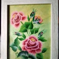 QUADRI FIORI DIPINTI A MANO