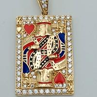 CIONDOLO  ORO RE DI CUORE