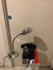 Lampada da tavolo cromata   Space Age Seminara '60