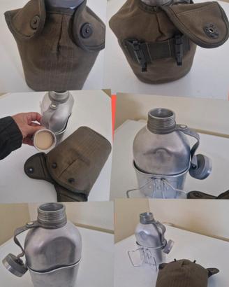Borraccia militare originale in alluminio 