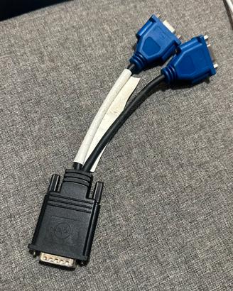 Molex Adattatore Vga Da Maschio a Doppia Femmina