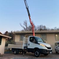 Iveco daily 35c14 con gru e cassone fisso