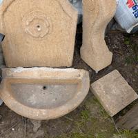 Fontana da giardino in pietra - 3 pezzi