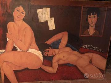 Dipinto  "Studio su Modigliani" di Nino La Barbera