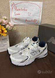 New Balance 530 White Silver Navy 41